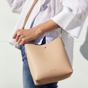 SAMARA Blush Pink Vegan Leather Crossbody Bag
